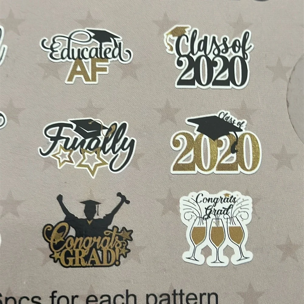 Cupcake toppers for 2020 Graduation party 🎓 & Beyond Cardboard Congrats NEW